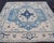 Vintage Turkish Oushak Rug With Dark and Light Blue in Medallion Design For Sale - Image 9 of 12