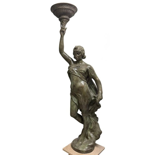 Art Nouveau Floor Lamp For Sale - Image 5 of 6