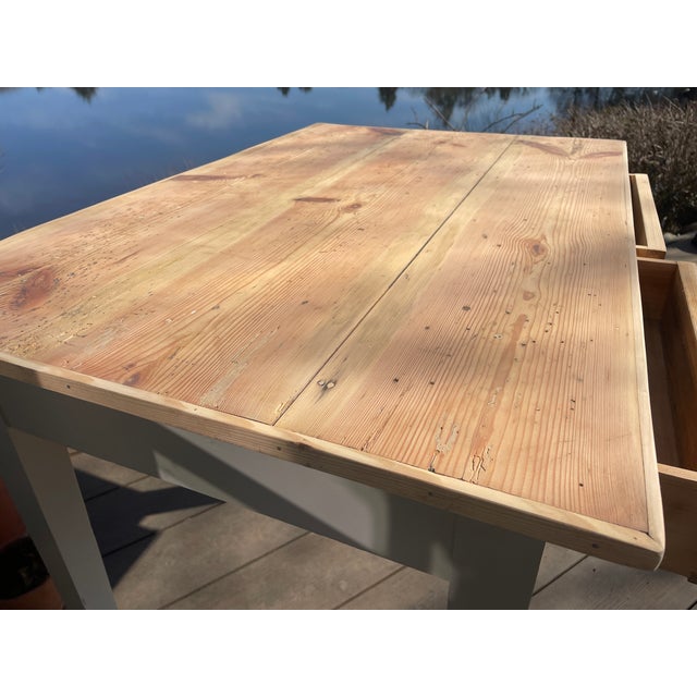 Antique Table in Fir, 1890s For Sale - Image 6 of 15