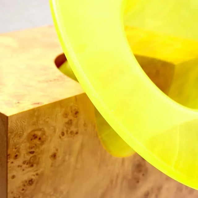 Tan L Chinese Twenty-Seven Woods Artificial Flower Vase by Ettore Sottsass For Sale - Image 8 of 12