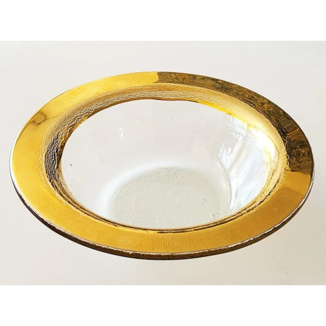 Designed by Annie Morhauser and made in Santa Cruz, California, this is a sculptural glass 9" bowl with the eponymous...