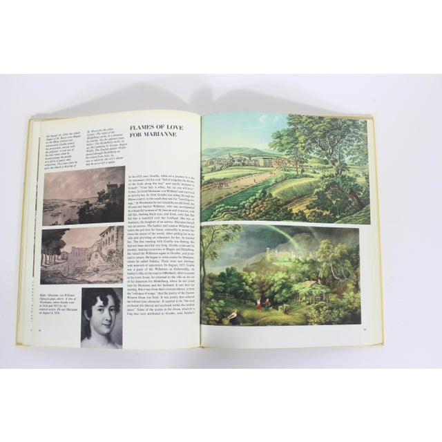 Beige 1967 the Life and Times of Goethe Book Hardcover Hard Cover, Gift for Him Her Art Poetry History Lover, Coffee Table Bookshelf Styling For Sale - Image 8 of 8