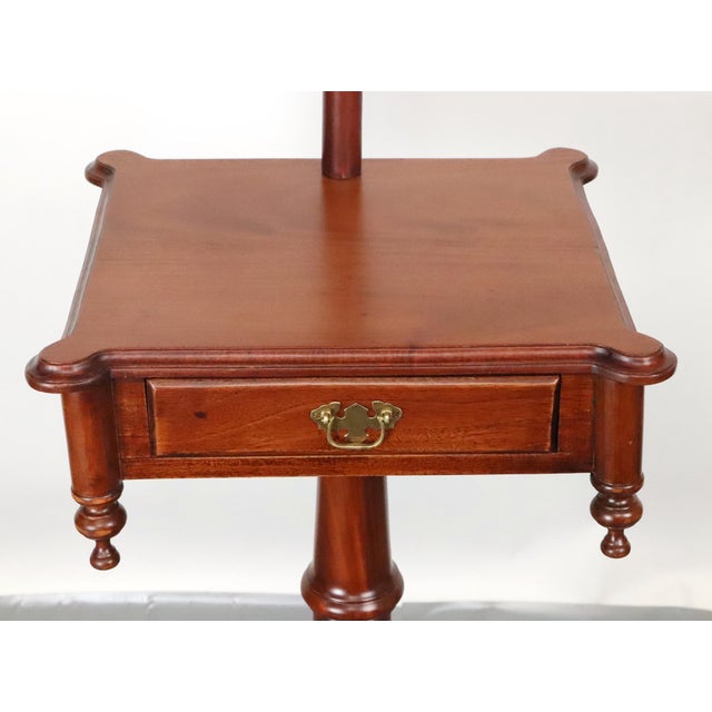 Early 20th Century Wooden Shaving Stand With Tilting Beveled Mirror For Sale - Image 4 of 10