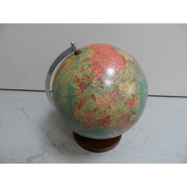 Vintage Globe in Papier Mache, 1950s For Sale - Image 10 of 11