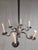 Antique Punched Tin Six-Arm Candle Chandelier, New Mexico, Spanish Colonial Style For Sale - Image 4 of 16