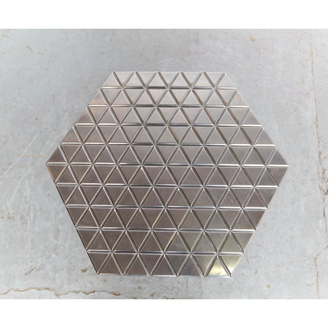 Metal Hexagonal Table by Alexander Girard for Vitra, 2000s For Sale - Image 7 of 8