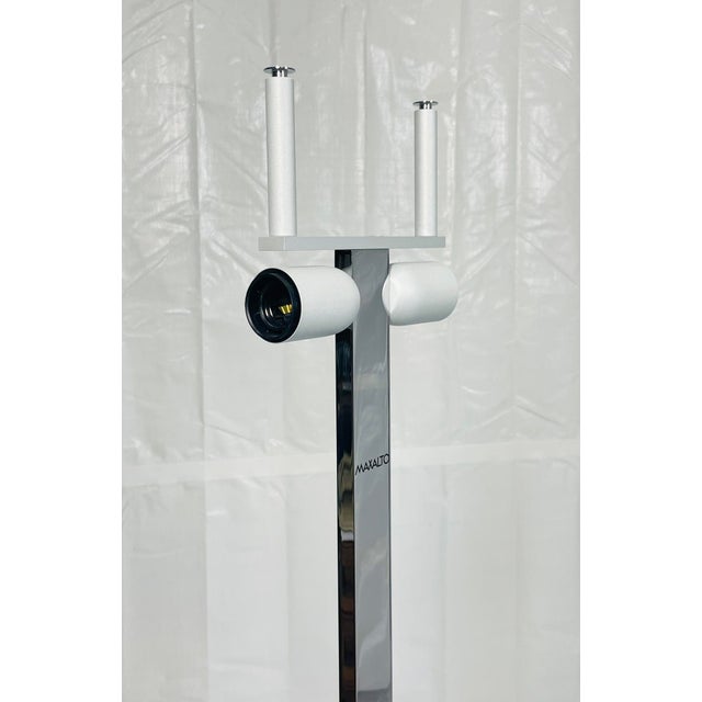 Maxalto "Leukon Cl2" Chrome Floor Lamps by Antonio Citterio for B&b Italia - a Pair For Sale - Image 11 of 18