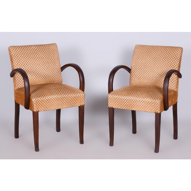 Vintage Art Deco Walnut Chairs by Jules Leleu, 1930s, Set of 2 For Sale - Image 9 of 9