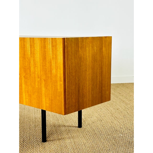 Scandinavian Sideboard in Teak with Black Metal Legs, 1960 For Sale - Image 10 of 18