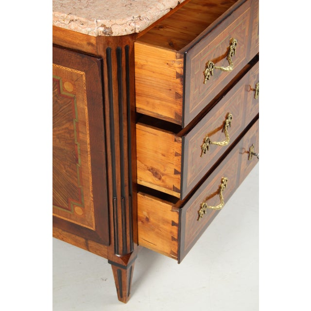 Brown Louis XVI Chest of Drawers, 1780s For Sale - Image 8 of 17
