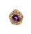 Bochic “Orient” Vintage Sapphire & Amethyst Cocktail Ring 18K Gold & Silver For Sale - Image 11 of 13