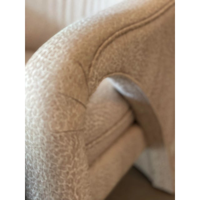 Beige 1980s Vintage Postmodern Sculptural Arc Chairs - A Pair For Sale - Image 8 of 12