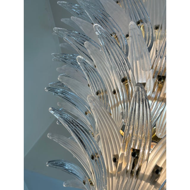 Sputnik Murano Style Glass "Palm" Chandelier For Sale - Image 9 of 11
