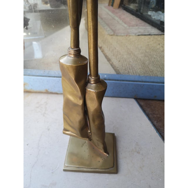 Fernandez Arman, Tubes Sculpture, 1990s, Gold Painted Bronze For Sale - Image 11 of 18