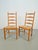 Wood Vintage Brutalist Wicker Ladder Chairs, 1960s, Set of 2 For Sale - Image 7 of 12