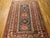 Tribal 1880s Blue Geometric Tribal Antique Caucasian Kazak Rug Hand Knotted 4'3" X 6'2 Wool Carpet For Sale - Image 3 of 4