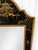 Maison Jansen Vintage Italian Hollywood Regency Chinoiserie Black & Gilt Lacquer Wall Mirror For Sale - Image 4 of 12