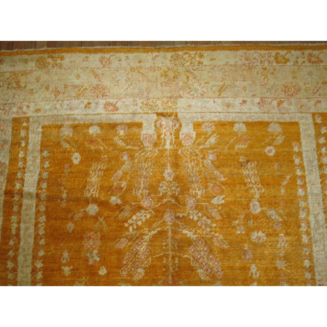 19th Century Angora Wool Oushak Rug For Sale - Image 16 of 18