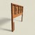 A vintage full-size headboard by Bassett Furniture Industries, dating to the 1960s. Its clean horizontal profile and...