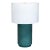 Cb2 Rosalind Modern Table Lamp With White Shade and Green Gradient Base For Sale
