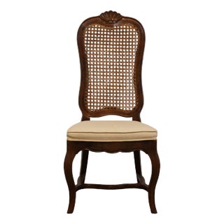 High End Country French Provincial Cane Back Dining Side Chair For Sale