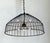 Vintage Monumental Industrial Metal Cage Pendant Light For Sale - Image 12 of 13