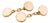 Vintage 18k Gold & Moonstone Cabochon Cufflinks For Sale