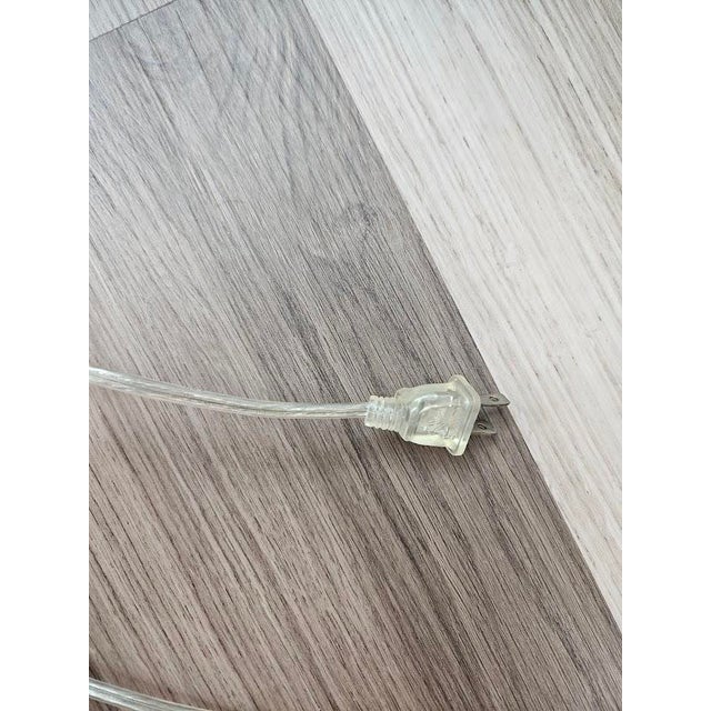 Vintage Green & Black Art Glass Table Lamp For Sale In Providence - Image 6 of 8