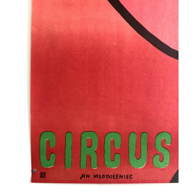 Vintage Circus Poster by Jan Młodożeniec, 1975 For Sale - Image 5 of 9