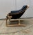 Mid-Century Modern 1960s Mid Century Scandinavian Modern Bentwood Black Leather Lounge Chair For Sale - Image 3 of 10