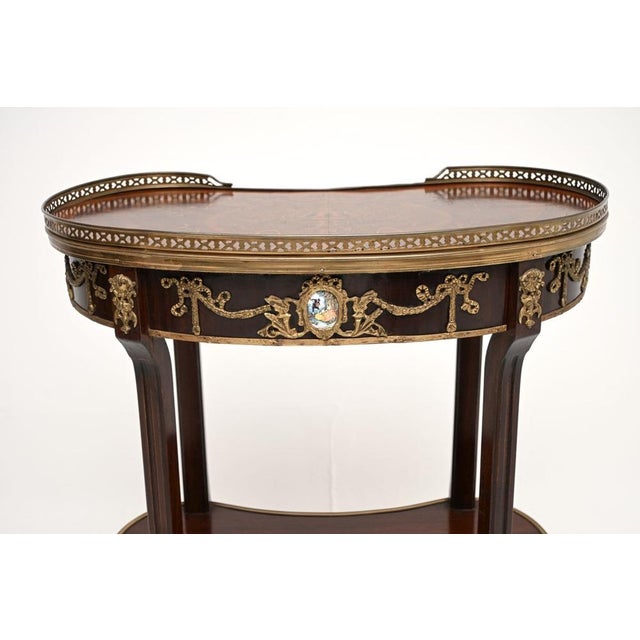 French Kidney Side Table, 1950s For Sale - Image 11 of 12