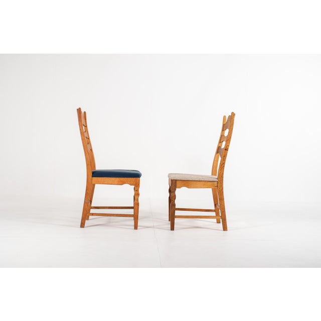 1960s Danish Oak Chairs by Henning Kjærnulf, Denmark, 1960s, Set of 8 For Sale - Image 5 of 13