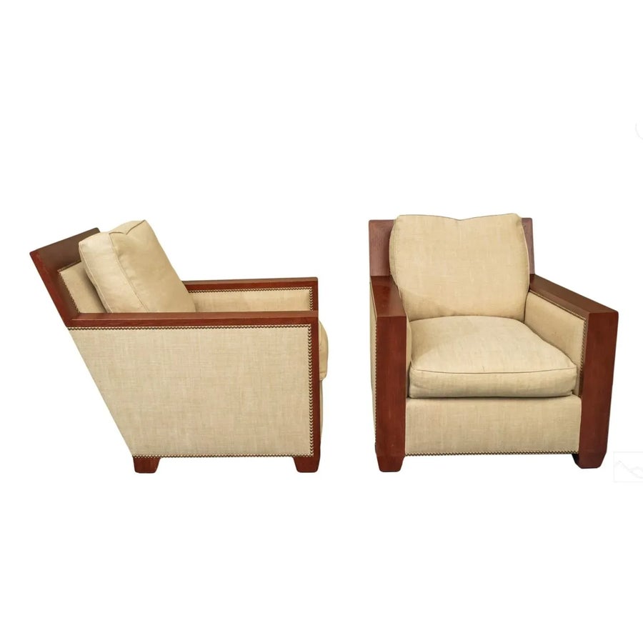Pair of Lounge Chairs Designed by John Hutton for Sutherland