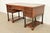 French Hekman Furniture French Empire Burled Walnut Leather Top Desk, Circa 1960s For Sale - Image 3 of 13