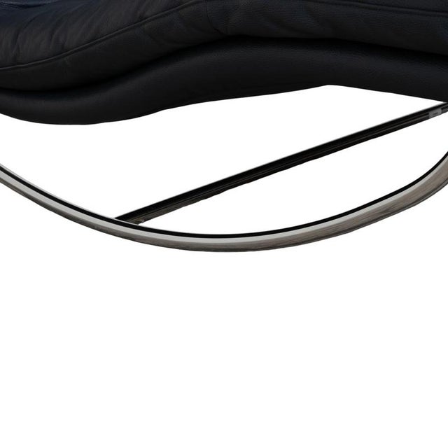 Daily Dreams Chaise Lounge in Dark Blue Leather from Willi Schillig For Sale - Image 9 of 17
