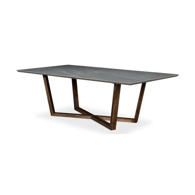 Rustic European Modern Style Dining Table For Sale - Image 3 of 12