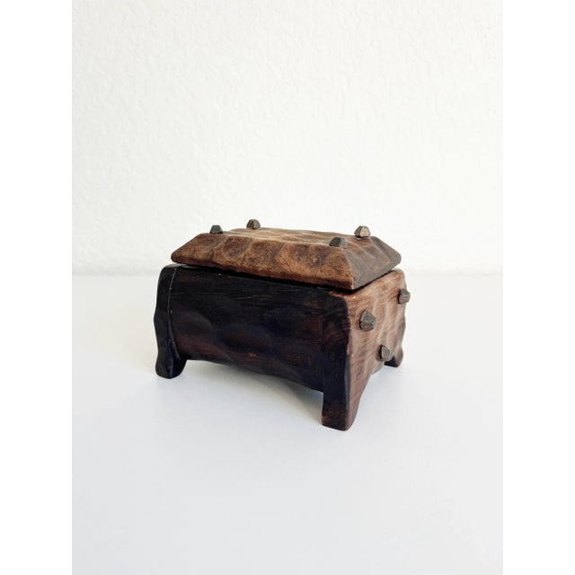 1970s Spanish Revival Wood Box For Sale - Image 4 of 9