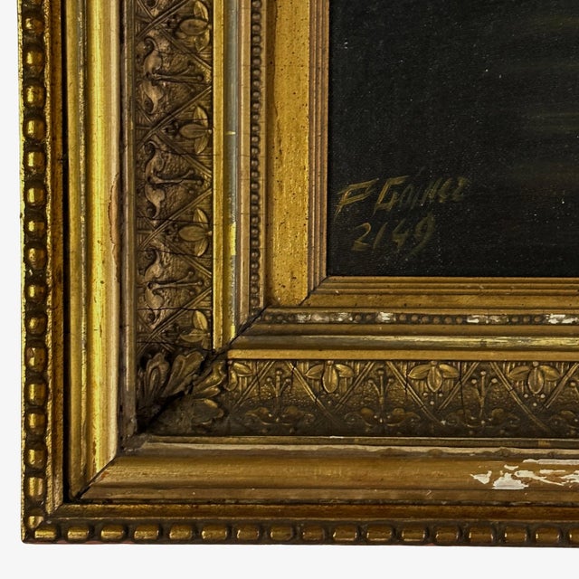 1950s Vintage Mannerist Style Portrait of Nobleman (In the Manner of El Greco), Signed (Oil on Canvas) For Sale - Image 5 of 10