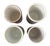 Italian Vintage Antica Siena Italian Pottery Black White Deer Cups or Vases - Set of 3 For Sale - Image 3 of 6