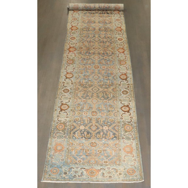 An early 20th century wide and extremely long Persian Malayer long runner. Measures: 3'6'' x 20'4''