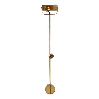 Italian Floor Lamp in Polished Brass, 1970s For Sale