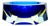 Sommerso Murano Glass Ashtray attributed to Flavio Poli for Seguso, 1970s For Sale