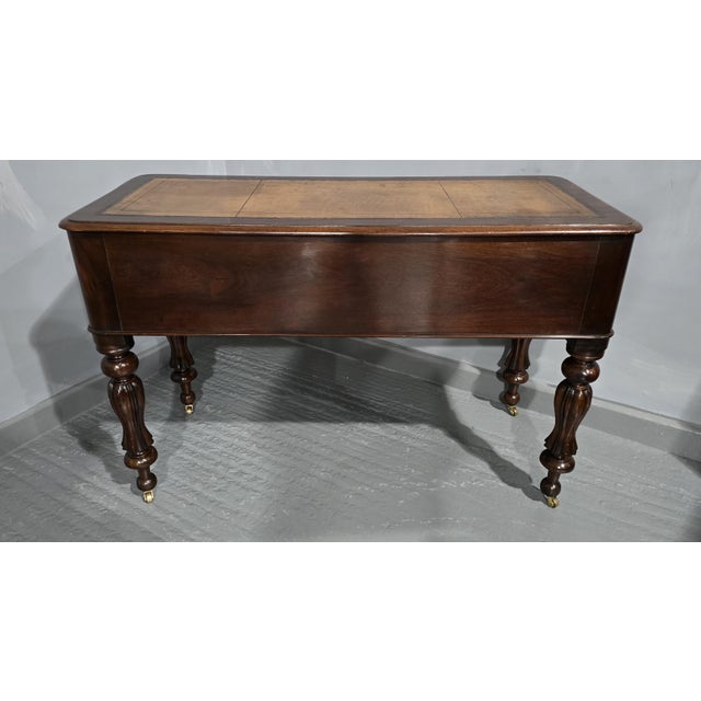 Brown William IV Freestanding Mahogany Desk, 1820s For Sale - Image 8 of 12