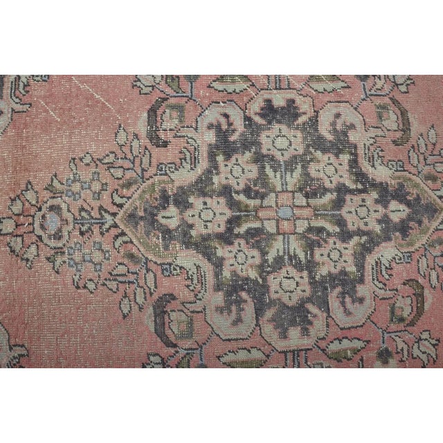 Oushak Bohemian Vintage Rug For Sale - Image 10 of 10