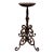 Vintage Spanish Revival Wrought Iron Hand-Forged Spiral Candlestick For Sale