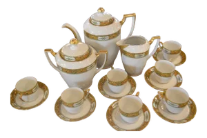 Limoges Tea Set Service for 6 Tea Set - 17 Pieces