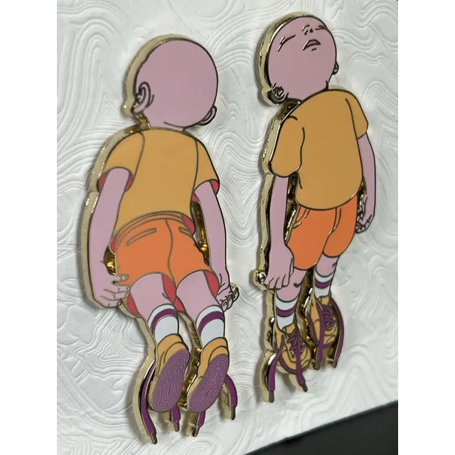 Orange James Jean Descendants Arroyo Enamel Pin 500 Limited Edition For Sale - Image 8 of 9