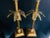 Pair of MidCentury Chinese Gold Tole Palm Tree Table Lamps For Sale - Image 9 of 9