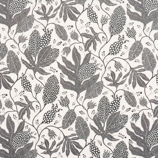 SAMPLE - Schumacher x Marian Mcevoy Polka Dot Jungle Wallpaper In Black & Cream For Sale