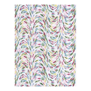 The House of Scalamandré Fountain Embroidery Fabric, Printemps For Sale